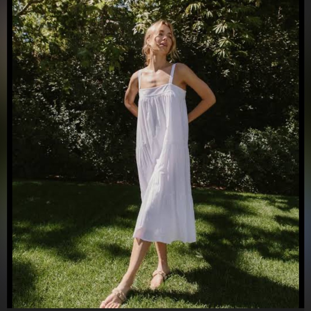 NWT - Jenni Kayne Summer Dress in White - size L